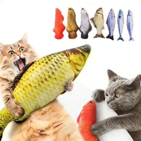 CALABAZA PETS PESCADO CATNIP CON SOBRE DE CATNIP 20cm