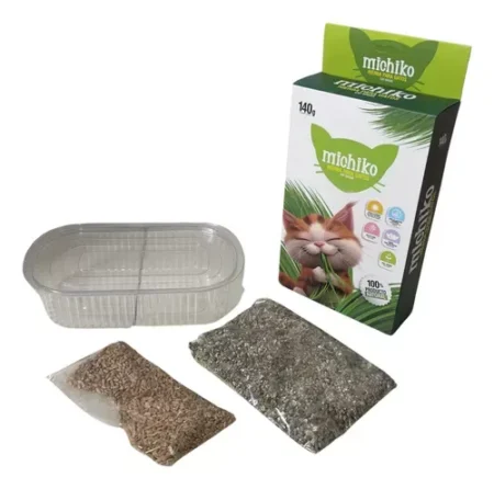 BR FOR CAT KIT DE SIEMBRA MICHIKO HIERBA PARA GATOS 140 Gr